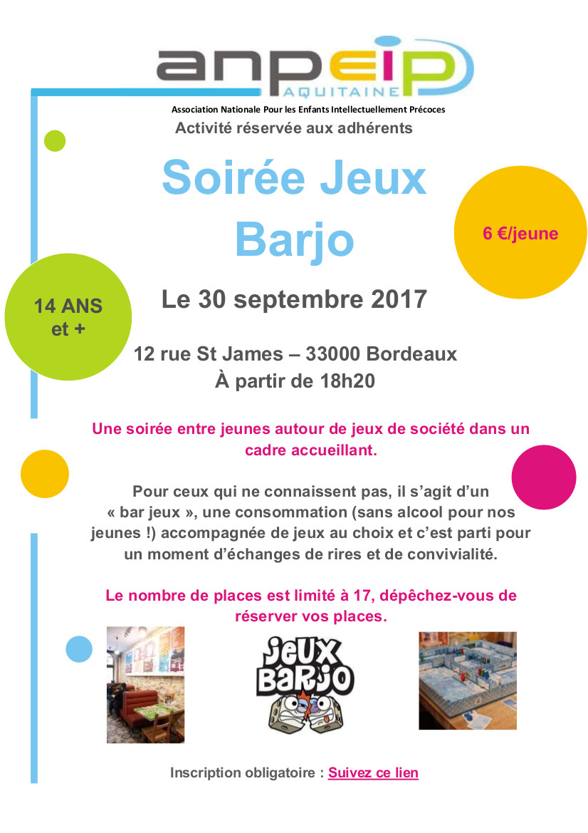 Soirée jeux Barjo (33) - samedi 30 septembre 2017 18:20